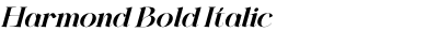 Harmond Bold Italic